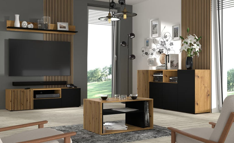 Auris Sideboard Cabinet 180cm [Oak] - Lifestyle Image 2