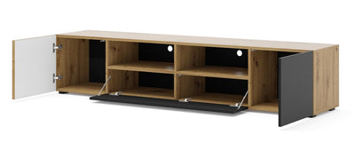 Auris TV Cabinet 200cm [Oak] - Interior Image