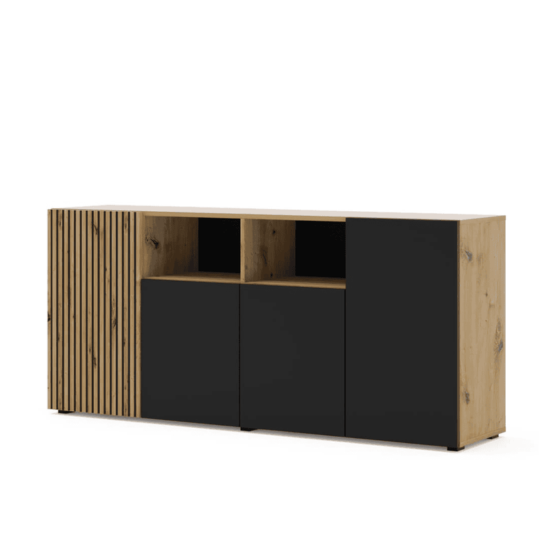Auris Sideboard Cabinet 180cm [Oak] - White Background 