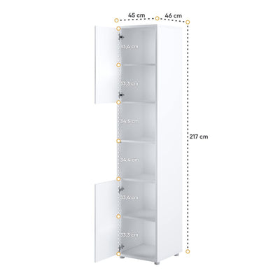 BC-08 Tall Storage Cabinet for Vertical Wall Bed Concept
