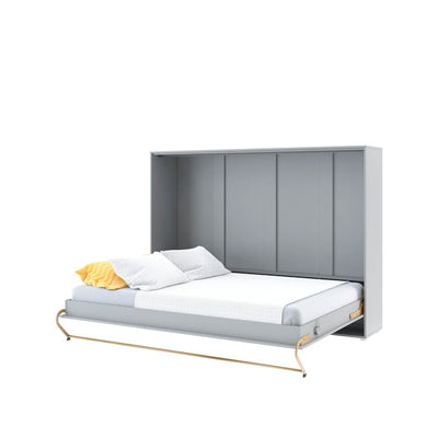 CP-04 Horizontal Wall Bed Concept 140cm [Grey] - Open Wall Bed Image 