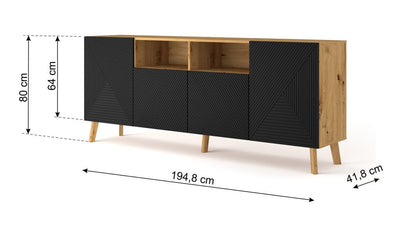 Luxi Sideboard Cabinet 195cm