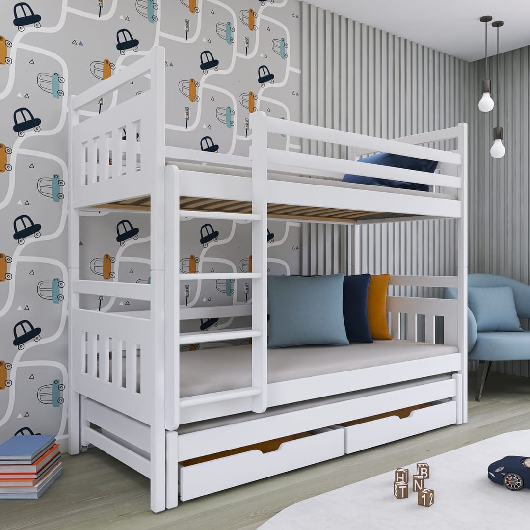 Seweryn Bunk Bed with Trundle and Storage - Main Image