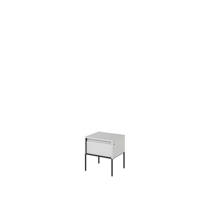Trend TR-10 Bedside Cabinet 46cm [White] - White Background