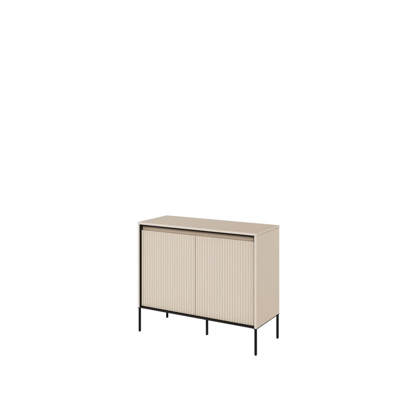 Trend TR-02 Sideboard Cabinet 98cm [Beige] - White Background