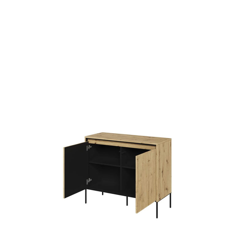 Trend TR-02 Sideboard Cabinet 98cm [Oak Artisan] - Interior Layout