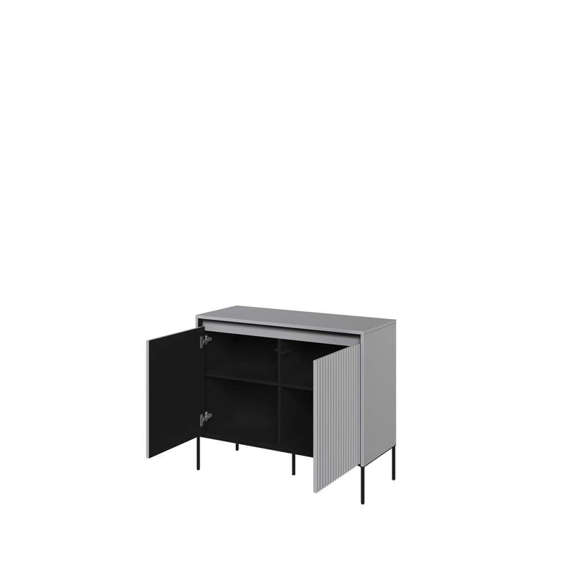 Trend TR-02 Sideboard Cabinet 98cm [Grey Matt] - Interior Layout