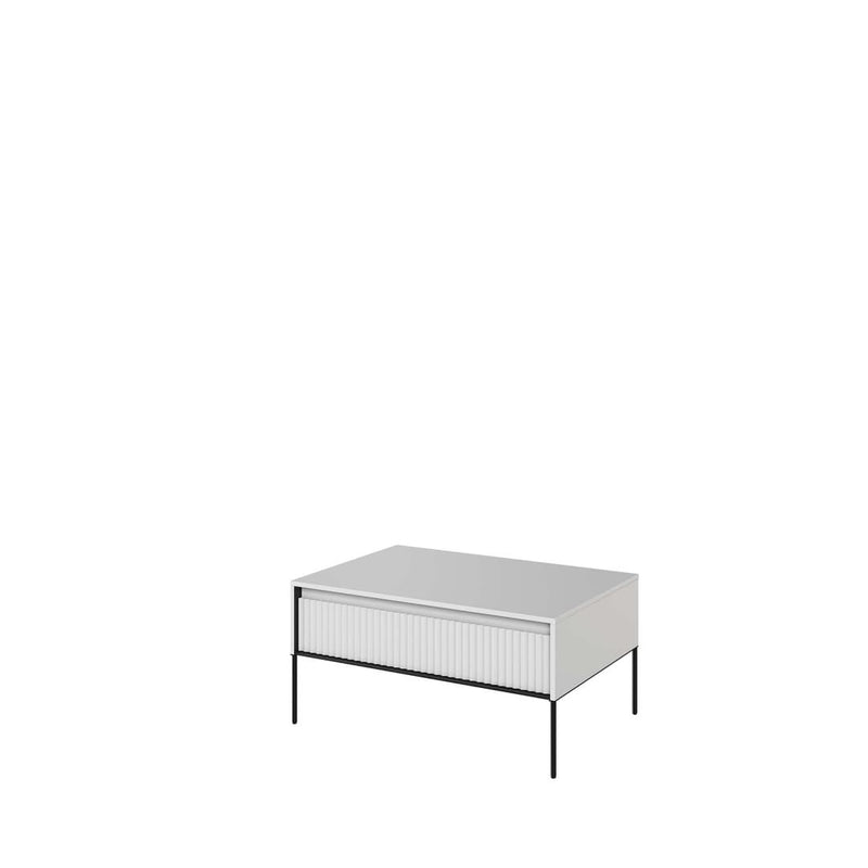 Trend TR-09 Coffee Table 100cm [White Matt] - White Background