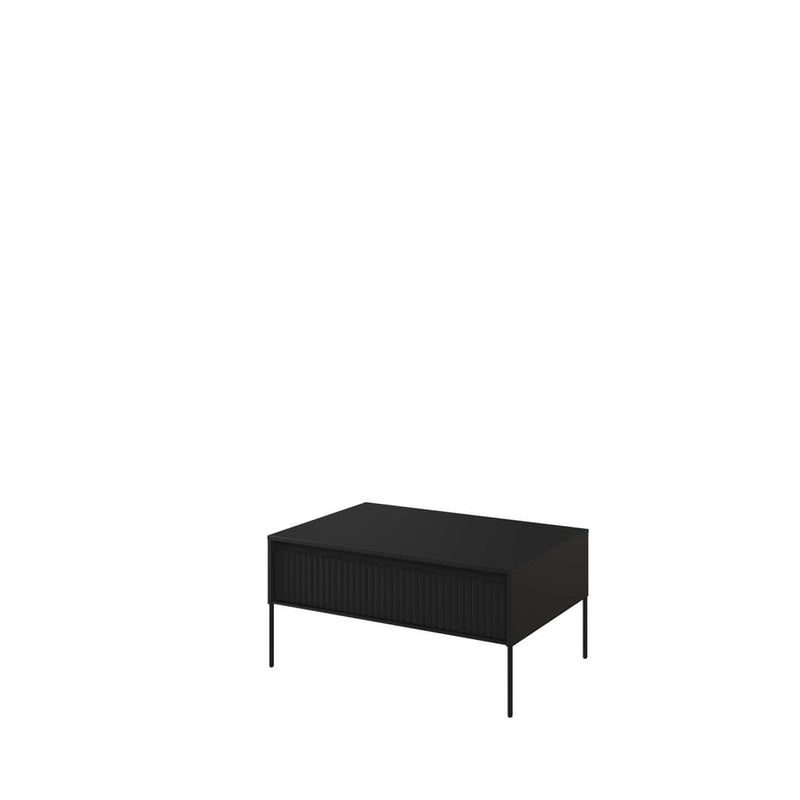 Trend TR-09 Coffee Table 100cm [Black Matt] - White Background