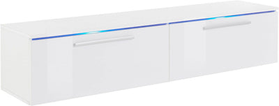 Amber TV Cabinet 160cm [White] - White Background