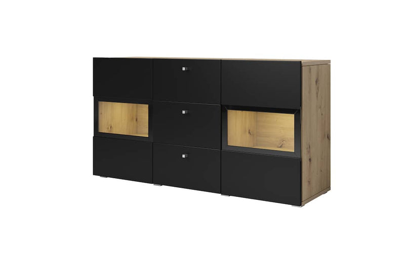 Baros 26 - Sideboard Cabinet 132cm [Black] - White Background