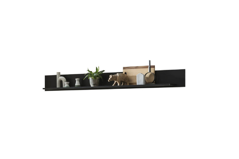 Artona 70 Wall Shelf 186cm [Black] - White Background 6
