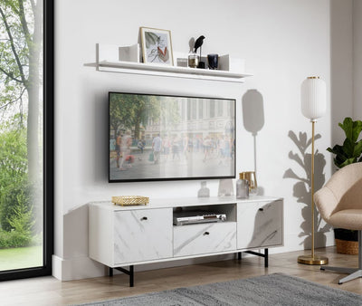 Veroli 03 TV Cabinet 150cm [White] - Lifestyle Image 