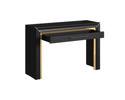Arno Dressing Table 120cm [Black] - White Background 2