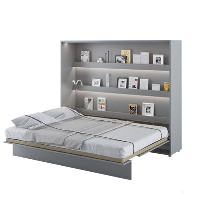 BC-14 Horizontal Wall Bed Concept 160cm [Grey] - White Background