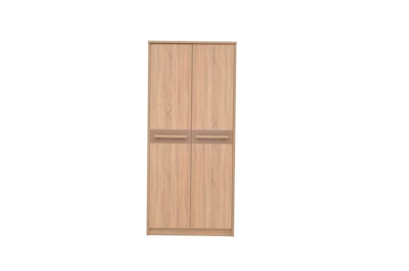 Cremona Hinged Door Wardrobe 95cm [Oak] - White Background