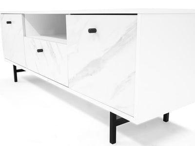 Veroli 03 TV Cabinet 150cm [White] - Metal Handles