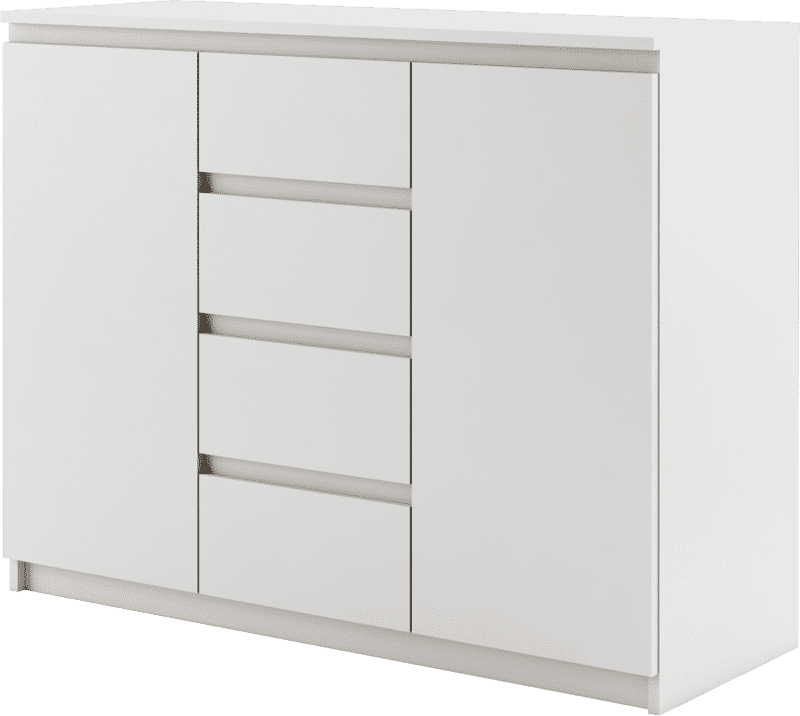 Idea ID-04 Sideboard Cabinet [White] - White Background