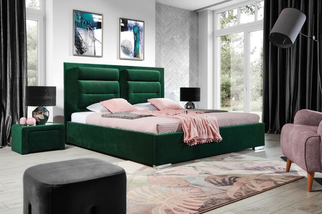 Porto Upholstered Bed Arthauss Furniture