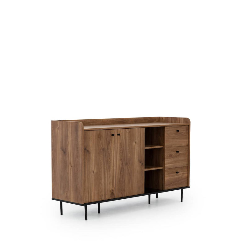 Vasina 01 Sideboard Cabinet 150cm [Oak] - White Background