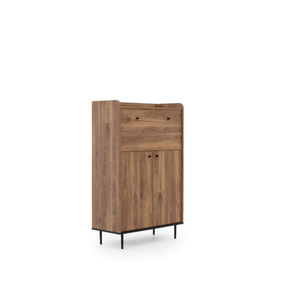Vasina 03 Highboard Cabinet 90cm [Oak] - White Background