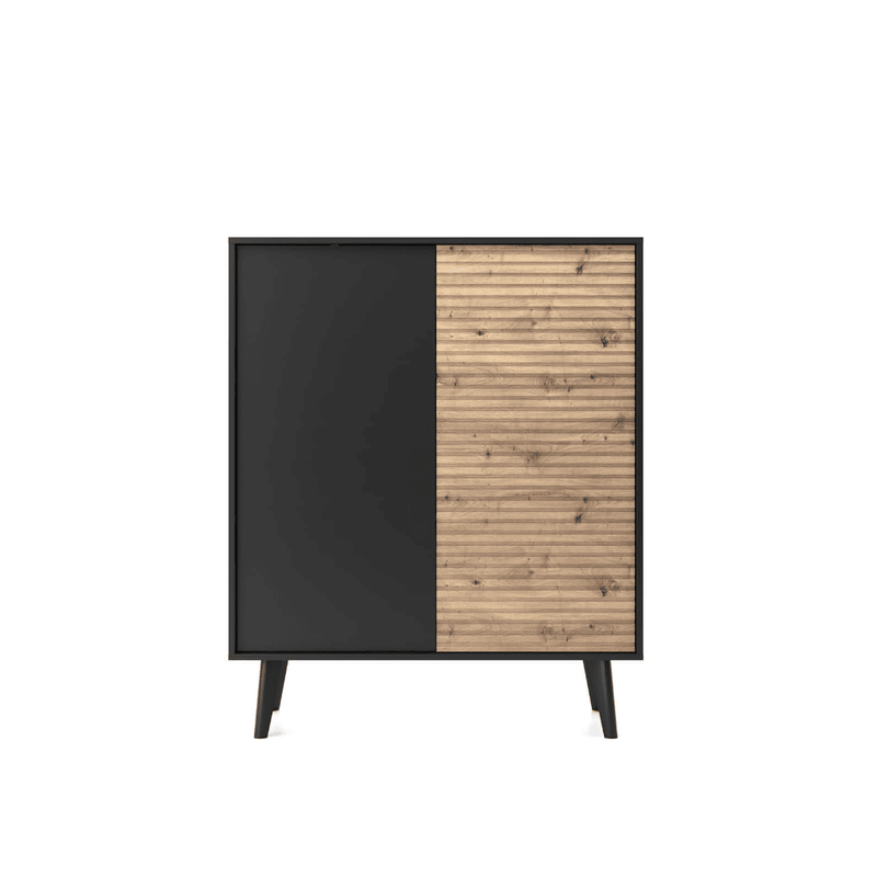 Willow Highboard Cabinet 104cm [Black] - Front Angle