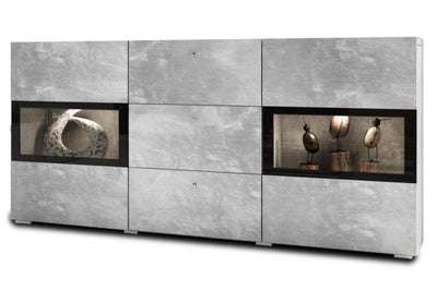 Baros 26 - Sideboard Cabinet 132cm [Grey] - White Background