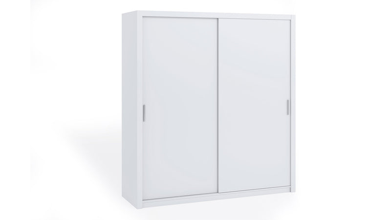 Bono Sliding Door Wardrobe 200cm [White] - White Background