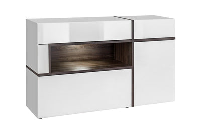 Cross Sideboard Cabinet 150cm [White] - White Background