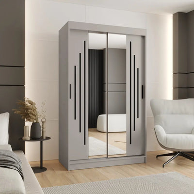 Rubino Y1 Sliding Door Wardrobe 120cm