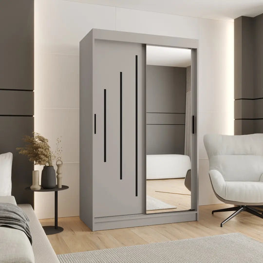 Rubino Y2 Sliding Door Wardrobe 120cm