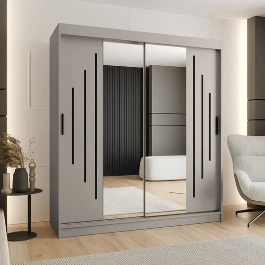 Rubino Y1 Sliding Door Wardrobe 180cm