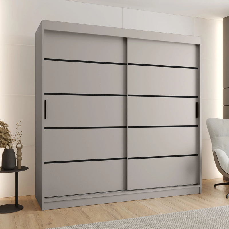 Rubino V1 Sliding Door Wardrobe 200cm