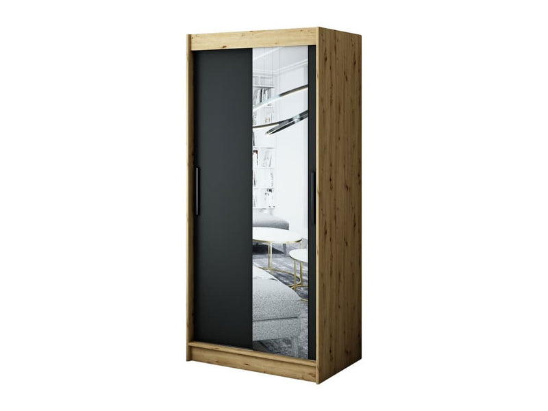 Leto T2 Sliding Door Wardrobe 100cm