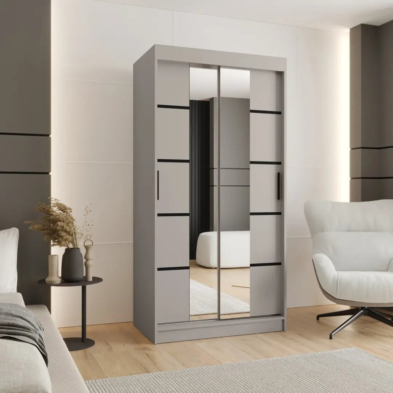 Rubino V4 Sliding Door Wardrobe 100cm