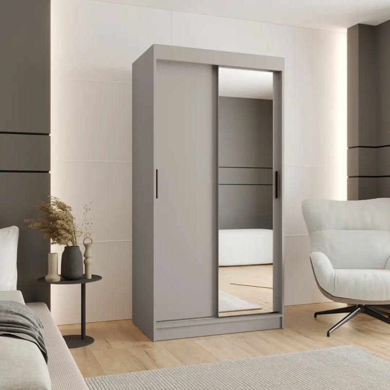 Rubino T2 Sliding Door Wardrobe 100cm