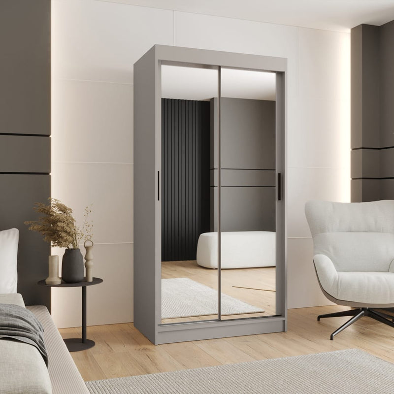 Rubino T3 Sliding Door Wardrobe 100cm