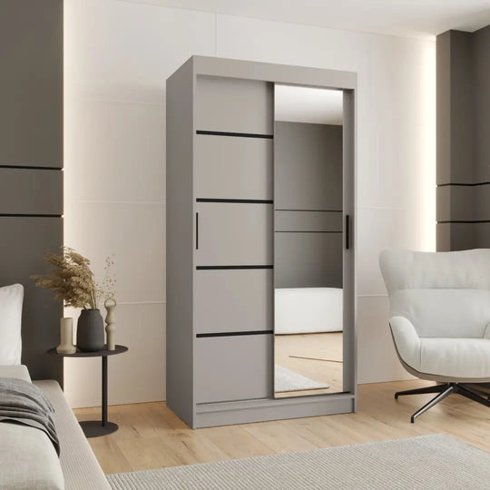 Rubino V2 Sliding Door Wardrobe 100cm
