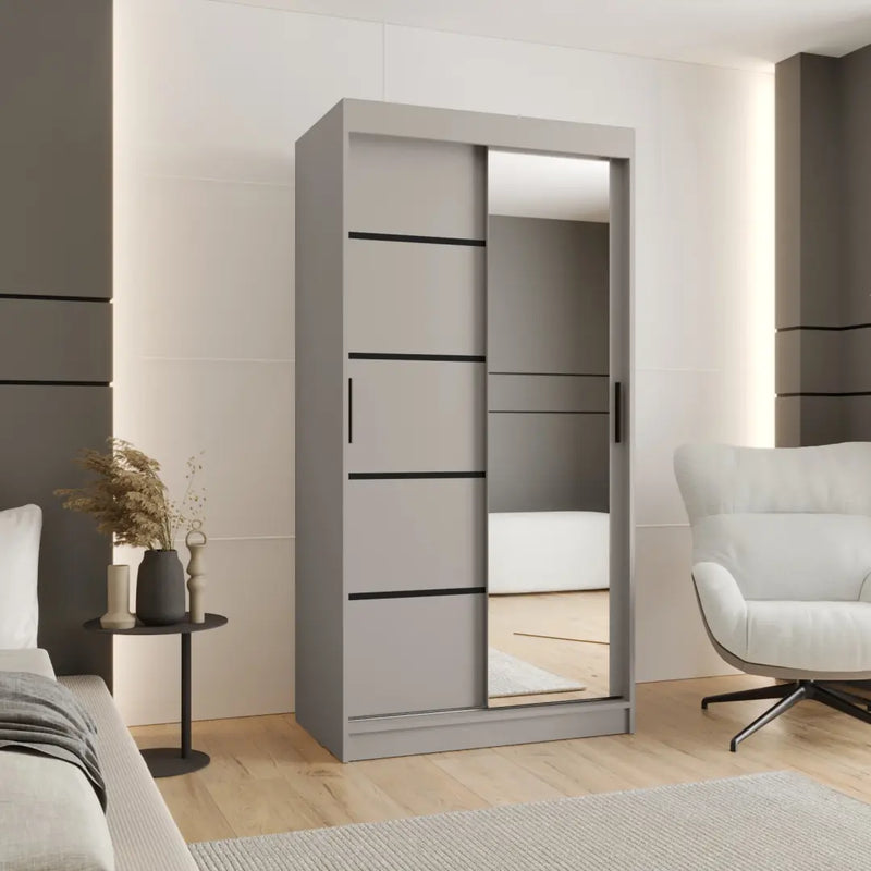 Rubino V2 Sliding Door Wardrobe 100cm