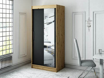 Leto T2 Sliding Door Wardrobe 100cm