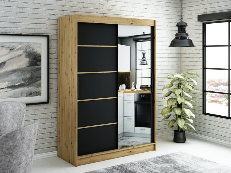 Leto V2 Sliding Door Wardrobe 150cm