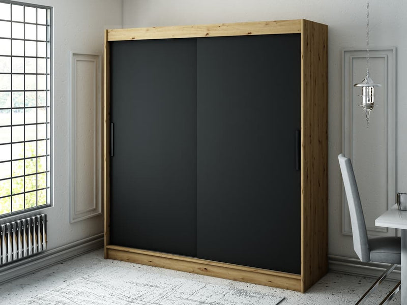 Leto T Sliding Door Wardrobe 200cm