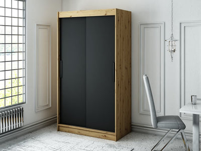 Leto T Sliding Door Wardrobe 120cm