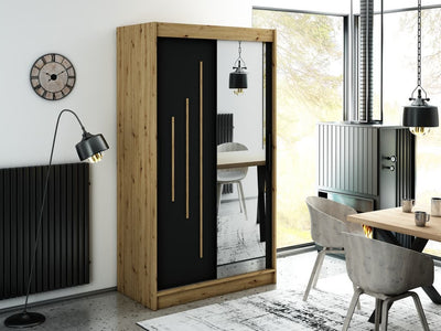 Leto Y2 Sliding Door Wardrobe 120cm