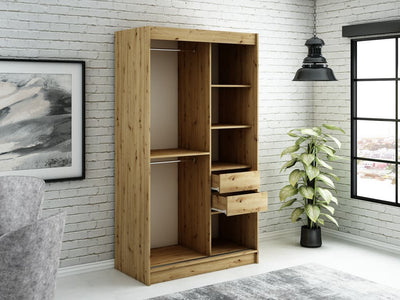 Leto Y2 Sliding Door Wardrobe 120cm