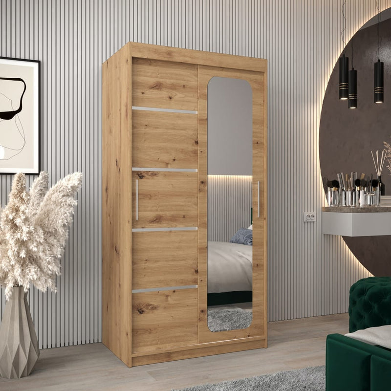 Uppsala V2 Sliding Door Wardrobe 100cm