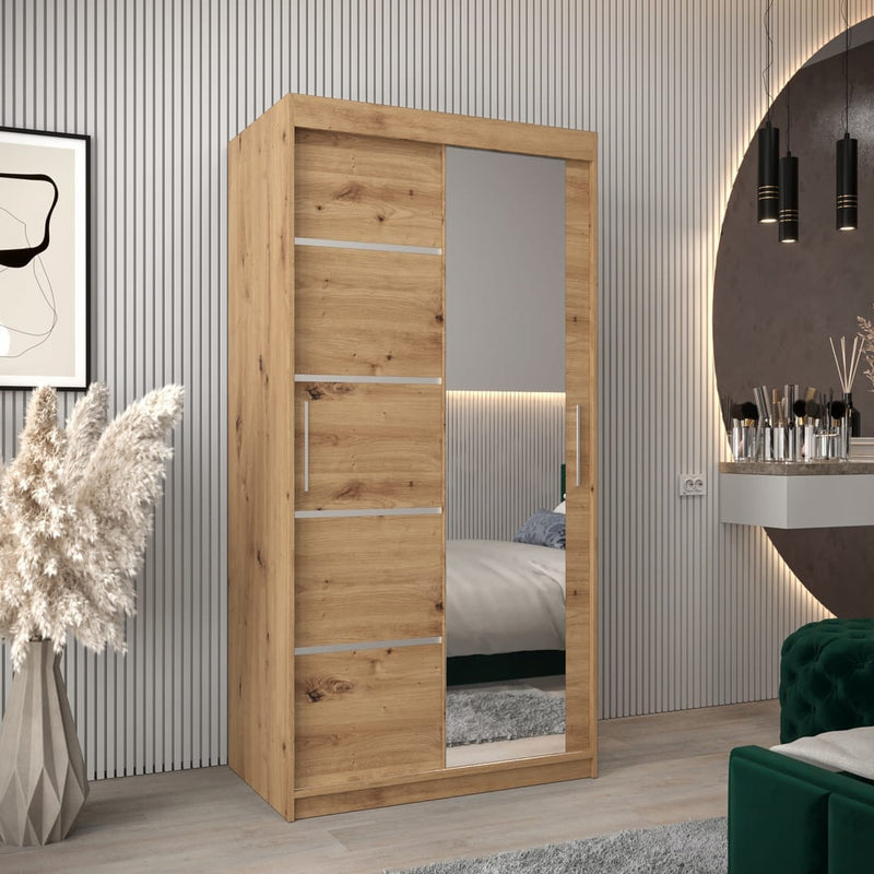 Verona 02 Sliding Door Wardrobe 100cm