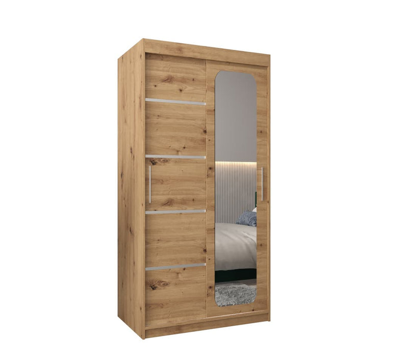 Uppsala V2 Sliding Door Wardrobe 100cm