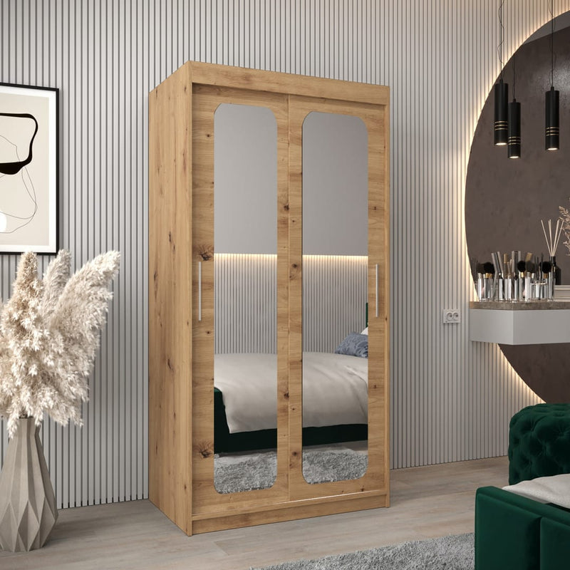 Uppsala T3 Sliding Door Wardrobe 100cm
