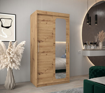 Uppsala T2 Sliding Door Wardrobe 100cm